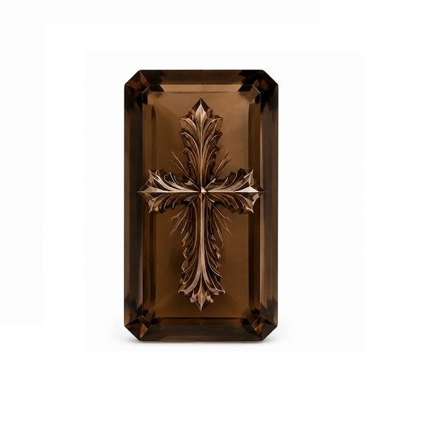 Divine Fleur Cross Gemstone